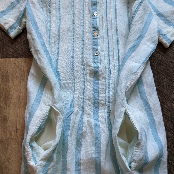 Faherty Linen Gemina Shift Mini Dress - Picture 3 of 7